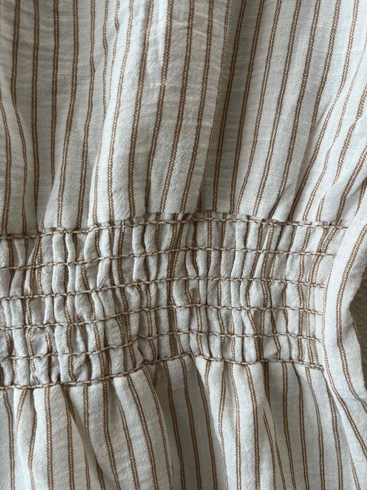 Max Studio White and Tan Size S Shirt