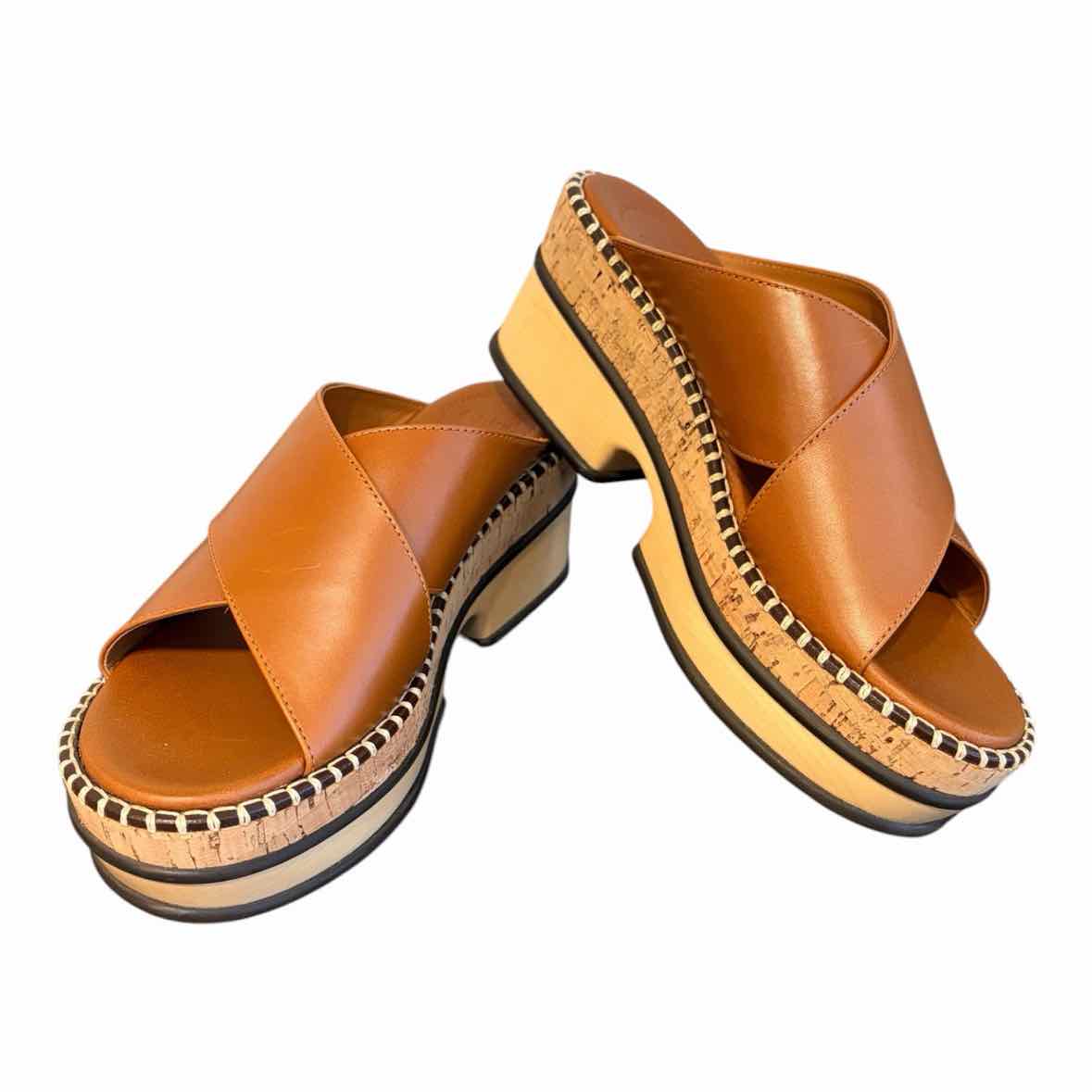 Chloe Brown and Tan Size 36 Shoes