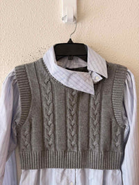 ASTR Blue and Grey Size XS Shirt