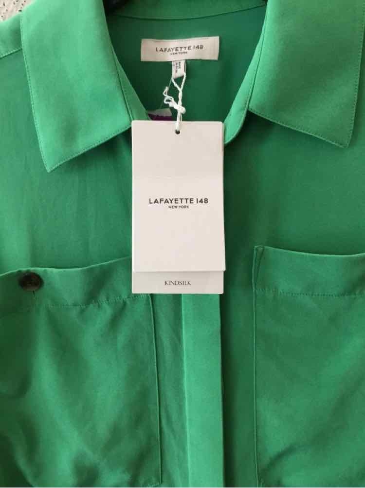 Lafayette 148 Green Size XS/S Shirt