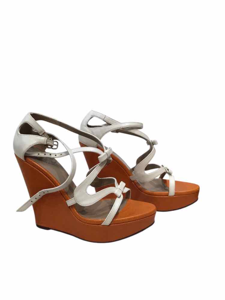 Furla White and Brown Size 37 Shoes