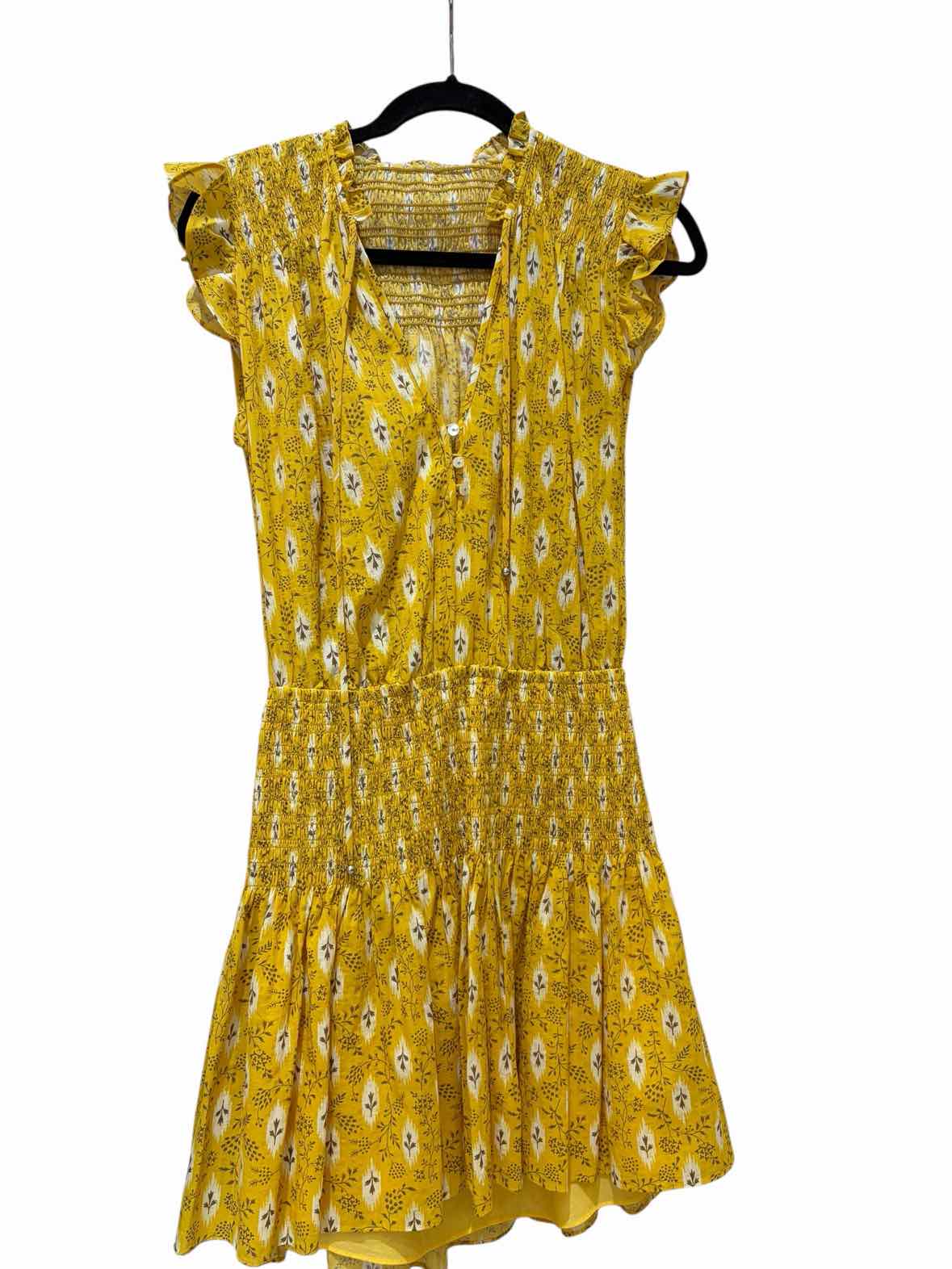 Veronica Beard Yellow Multi Size 6 Dress