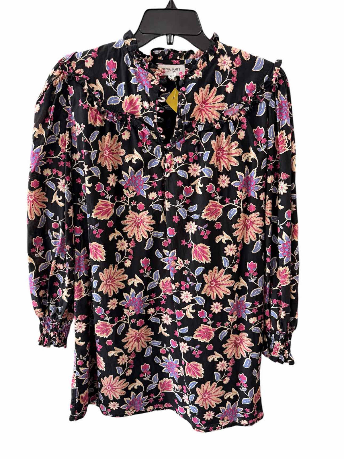 Olivia James Black Multi Size XS Dress