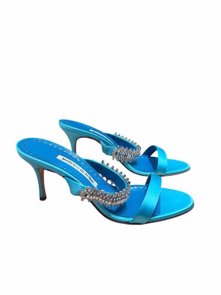 Manolo Blahnik Light Blue Size 38.5 Shoes