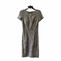 David Meister Cream and Silver Size 4 Dress