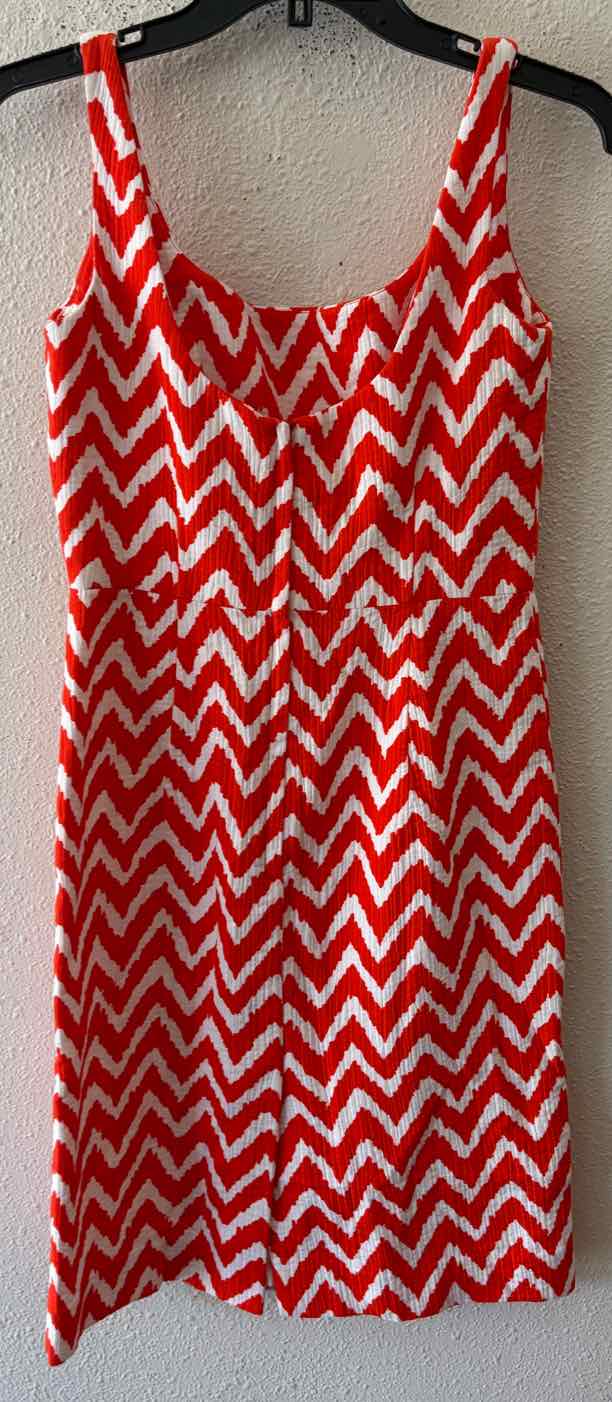 Milly White and Orange Size 2 Dress