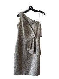 Carmen Marc Valvo dark beige multi Size 4 Dress
