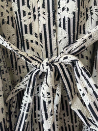 Alex Marie Off White and Black Size 18W Dress