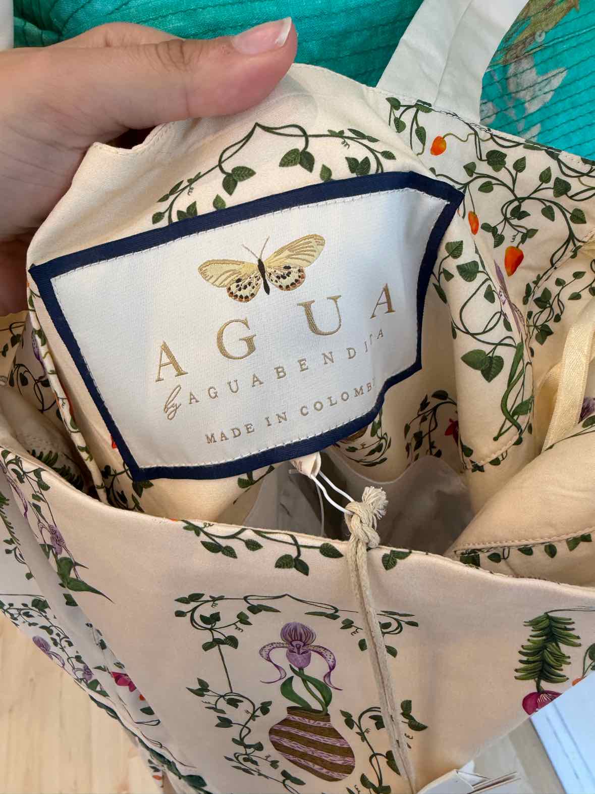 Agua creme and green Size M Dress