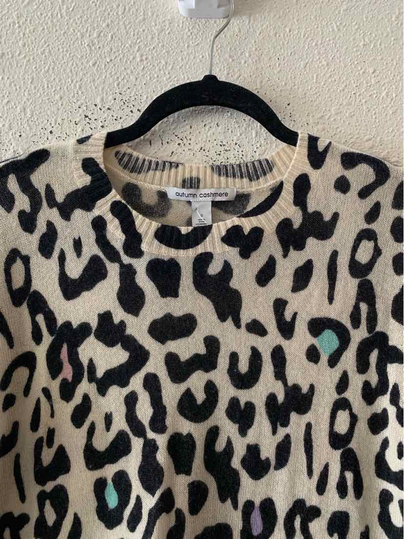 Autumn Cashmere Cream and Black Size S Sweater