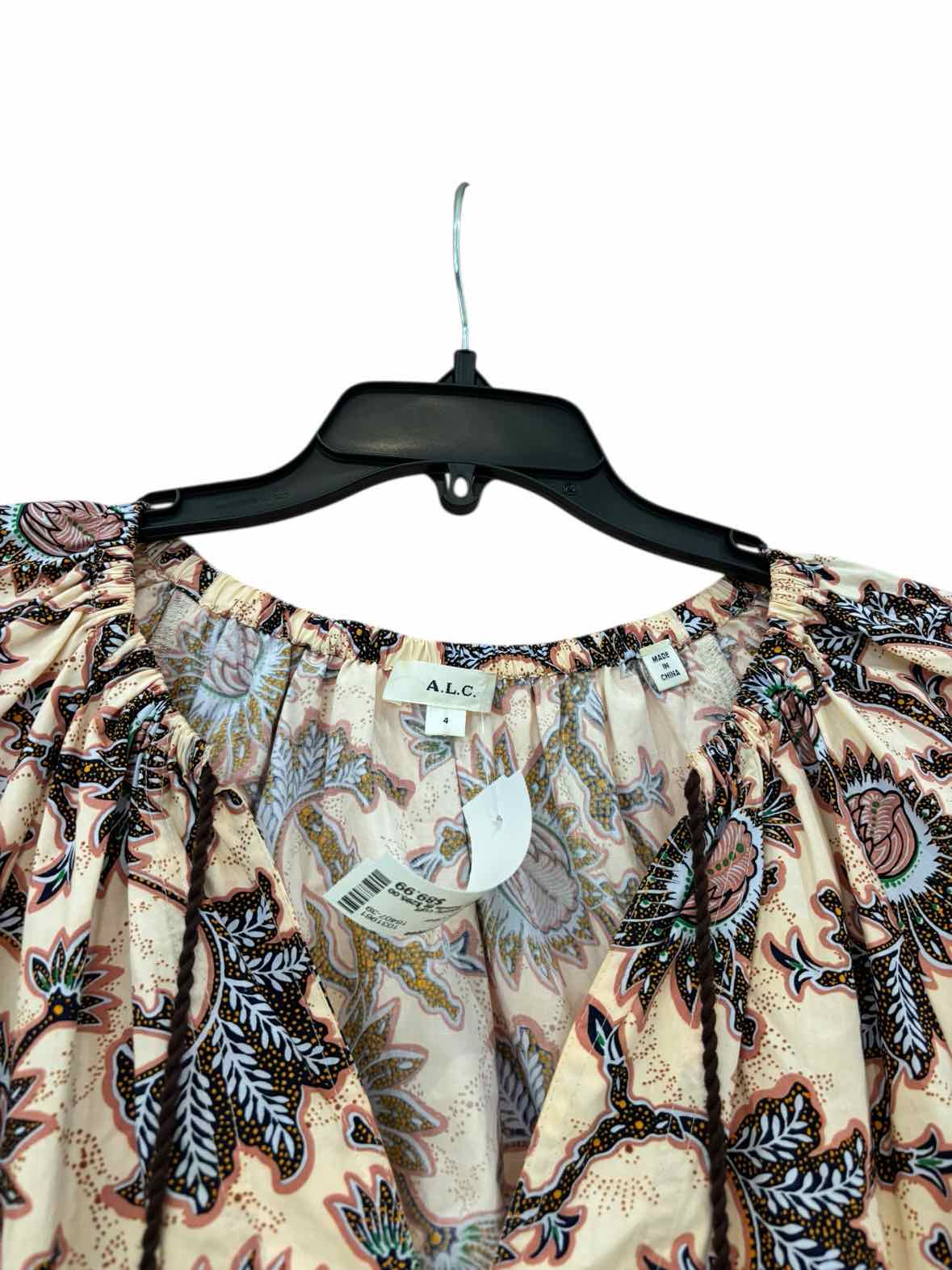 A.L.C. tan multi Size 4 Blouse