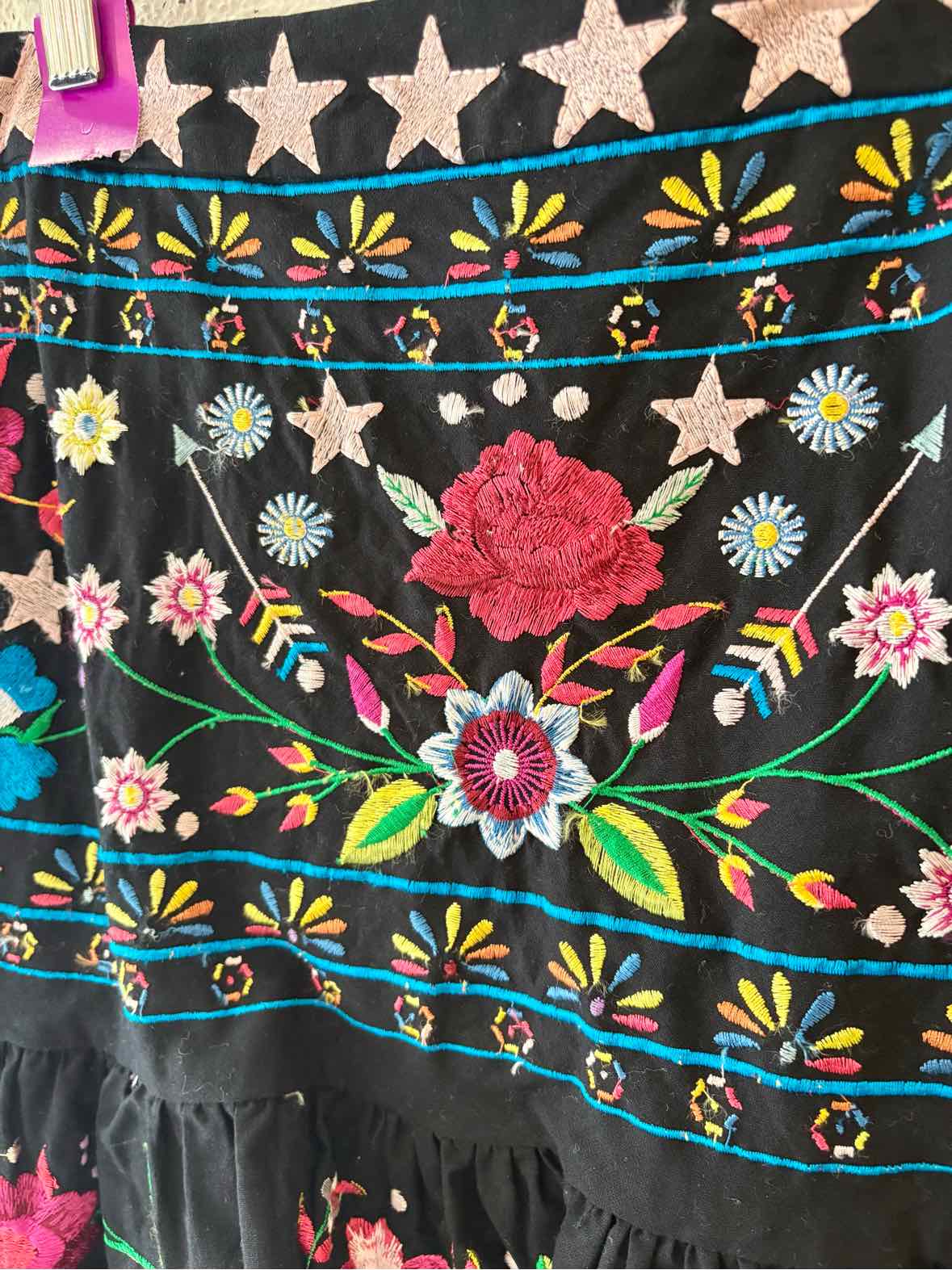 asos Black Multi Size 2 Skirt