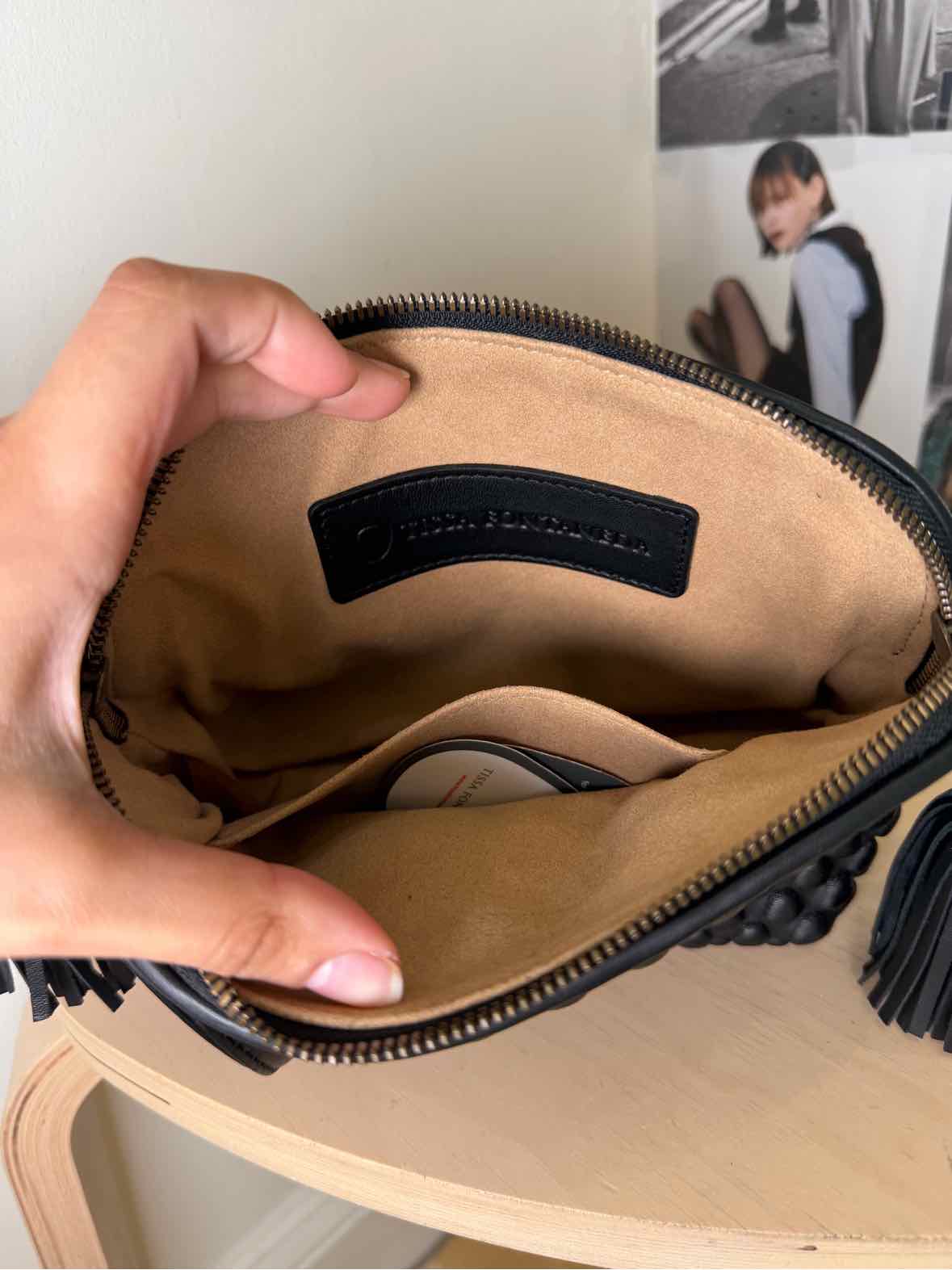 Tissa Fontaneda Black Handbag