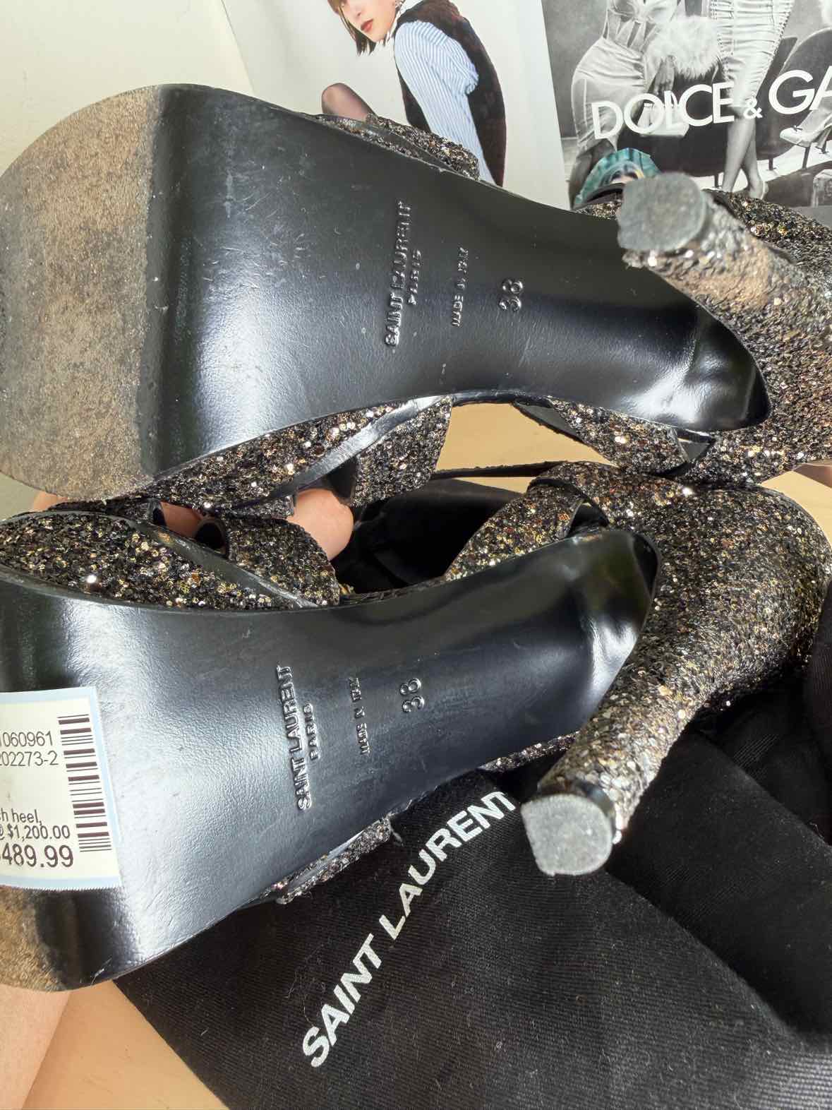 Saint Laurent Black Size 38 Shoes
