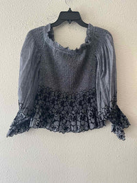 Alexis Navy and White Size S Shirt