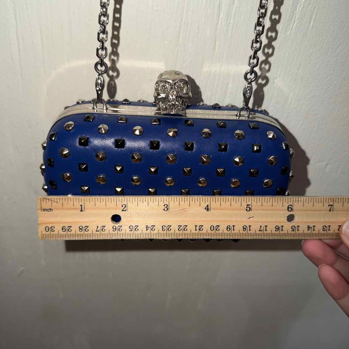 Alexander McQueen Blue Clutch