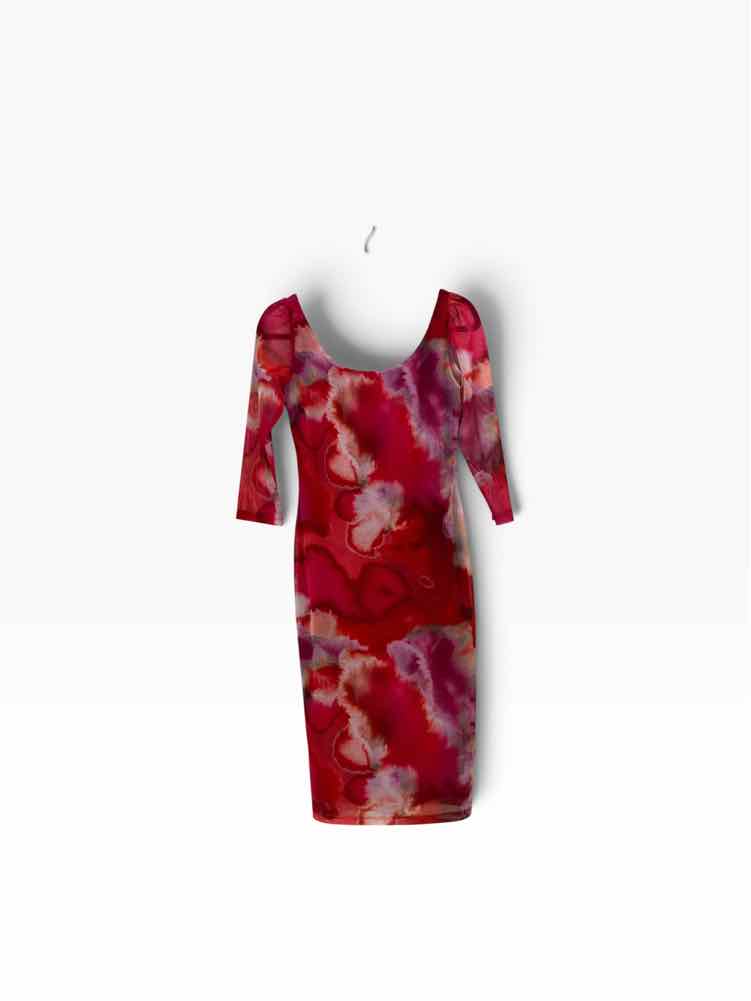 Black Halo Pink & Purple Multi Size M Dress