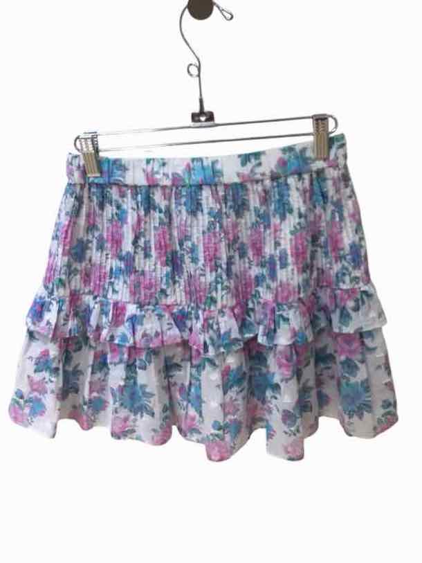 LoveShackFancy white and purple Size XS Skirt