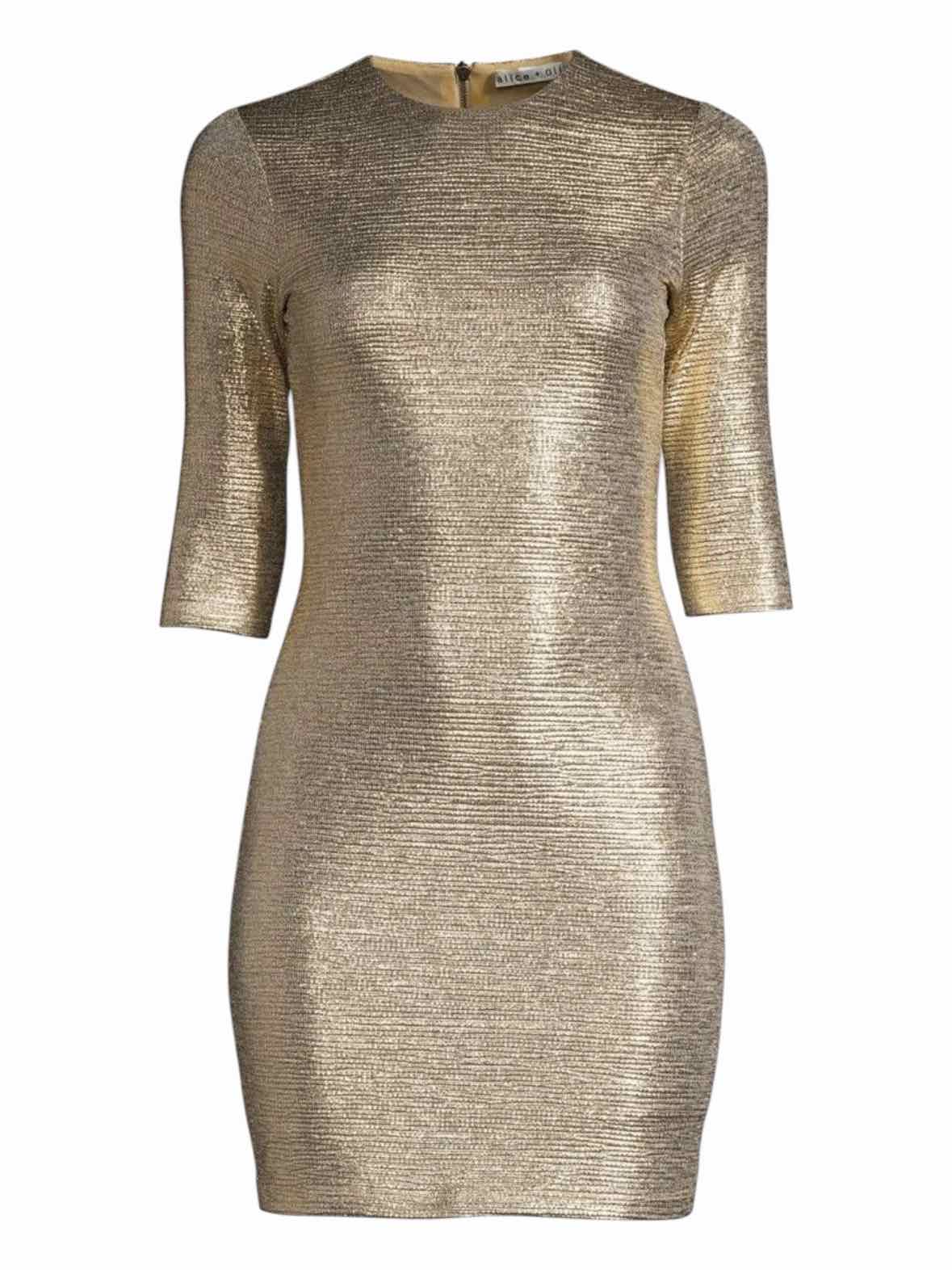 alice + olivia Gold Size 0 Dress
