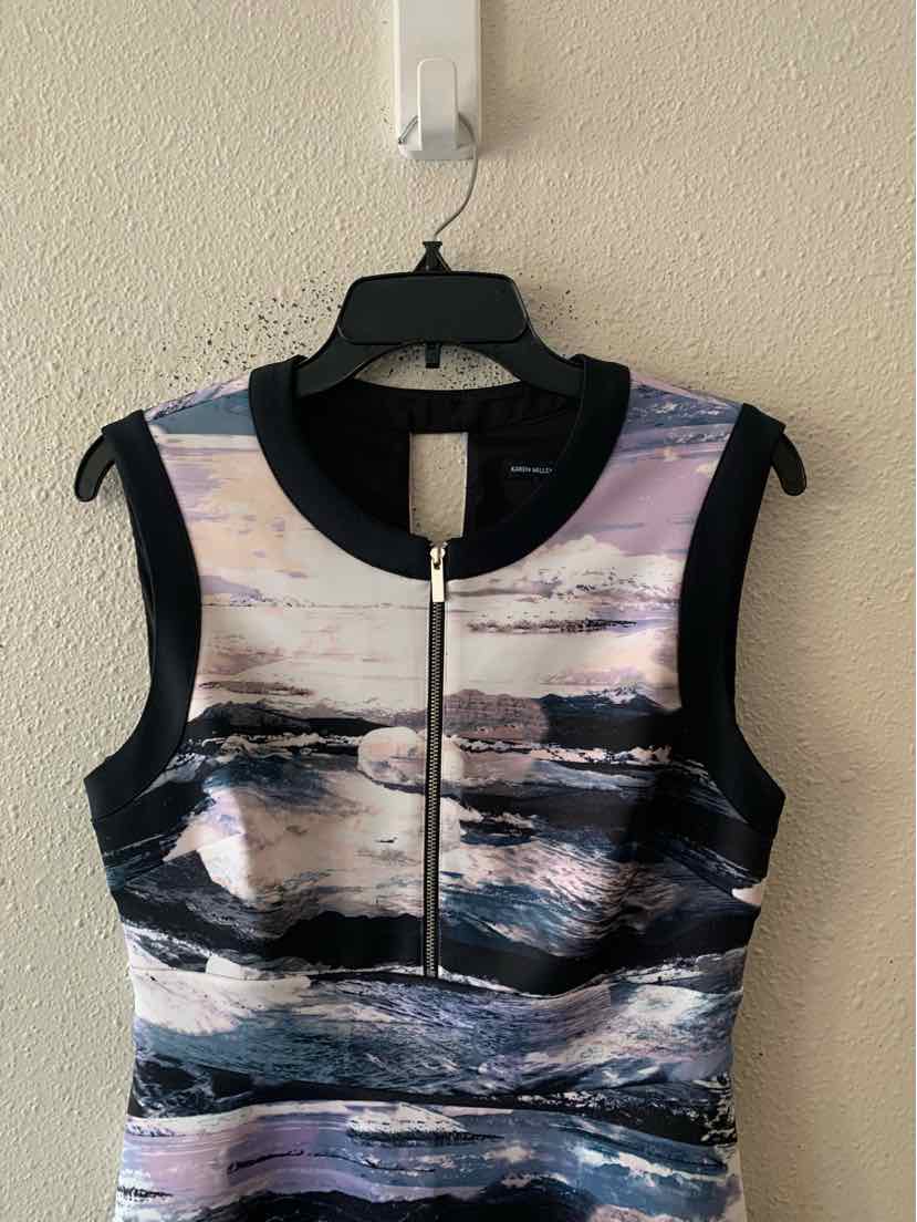 Karen Millen Black Multi Size 8 Dress