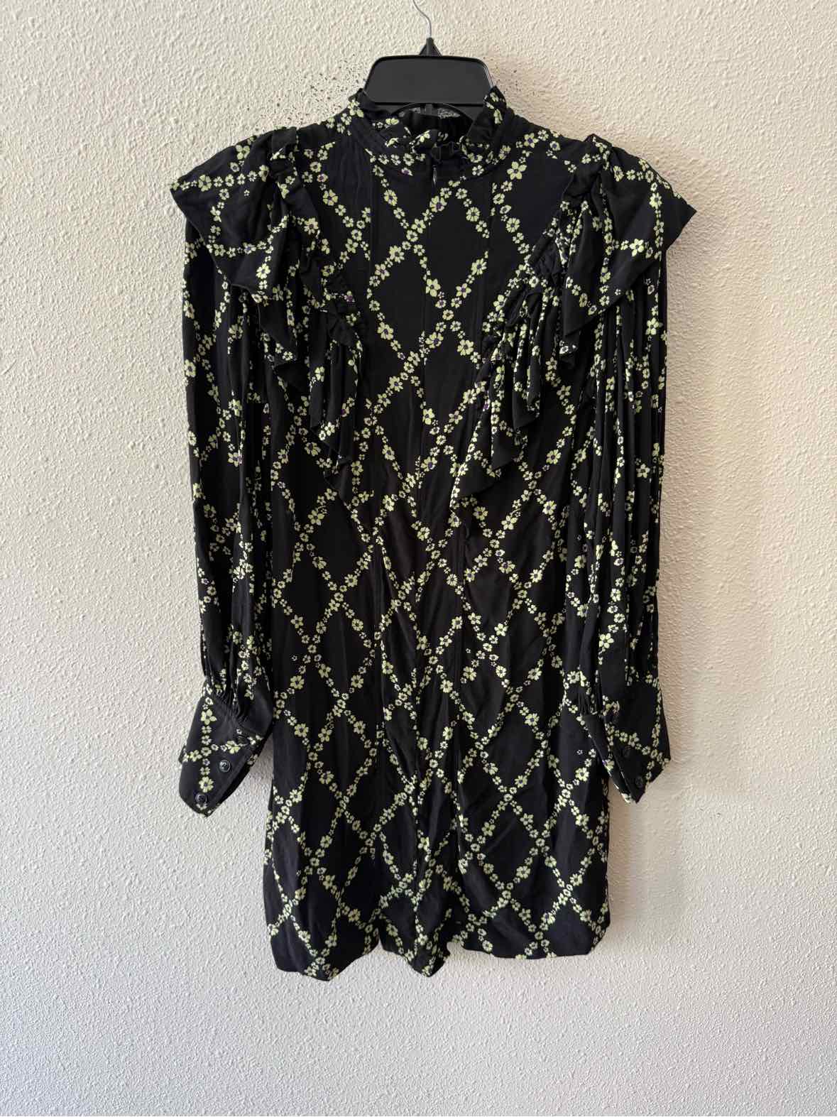 Ganni Black and yellow Size 36 Dress