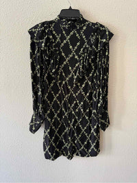Ganni Black and yellow Size 36 Dress
