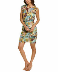 Ted Baker Green and Floral Size 3 Dress