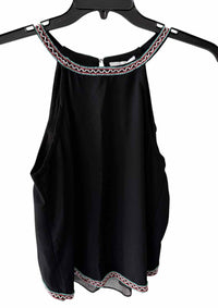Parker Black Multi Size S Blouse