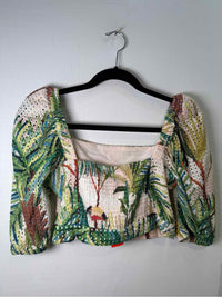 farm rio beige and multi Size S Shirt