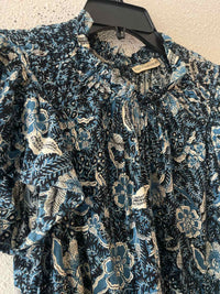 ULLA JOHNSON Blue Multi Size 6 Dress