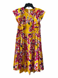 CROSBY by mollie burch Yellow and PInk Size XS Dress