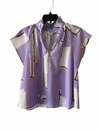 CROSBY Lavender and White Size XS Shirt