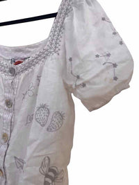 Johnny Was White Size M Blouse