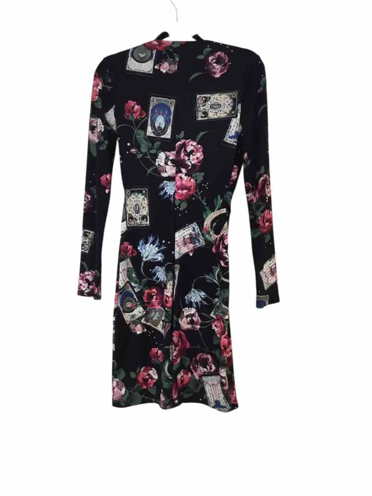 Roberto Cavalli black and multi Size 42 Dress