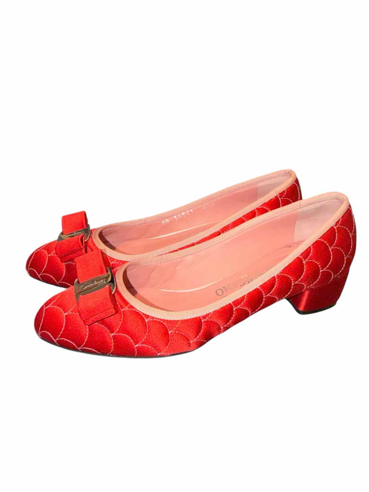 Ferragamo Red Size 6.5 Shoes