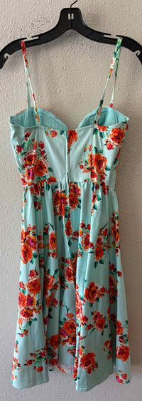Stop Staring Turquoise Multi Size S Dress