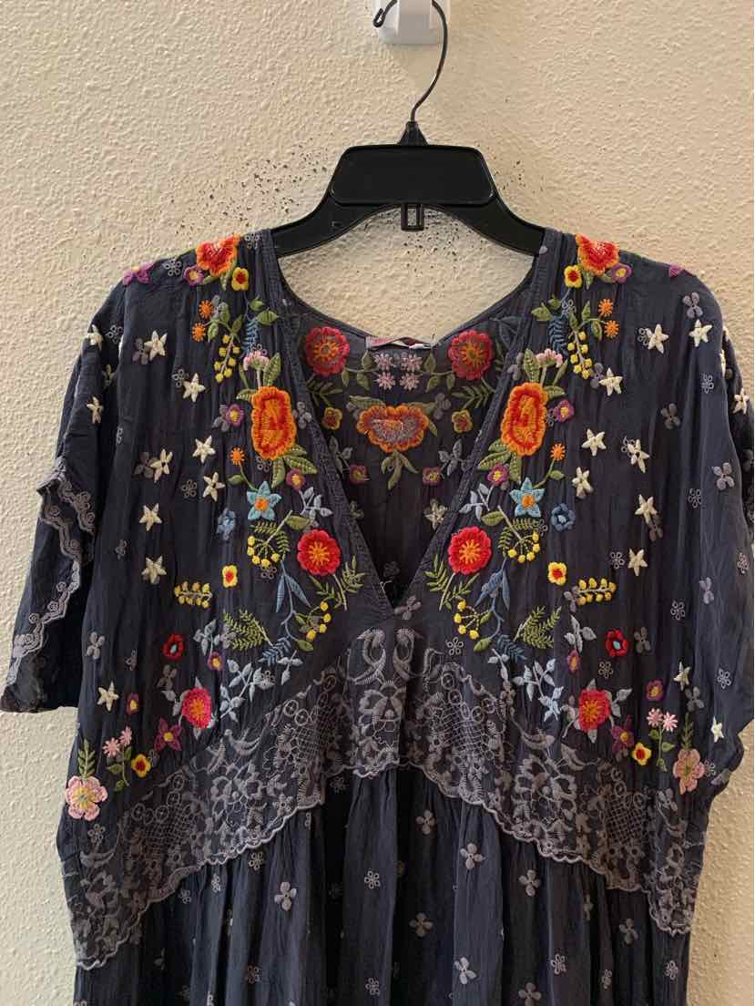 Johnny Was Grey multi Size L Dress