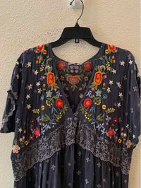 Johnny Was Grey multi Size L Dress