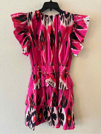 Ro's Garden Magenta Multi Size M Dress