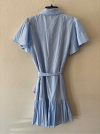 La Lavon Blue and White Size L Dress
