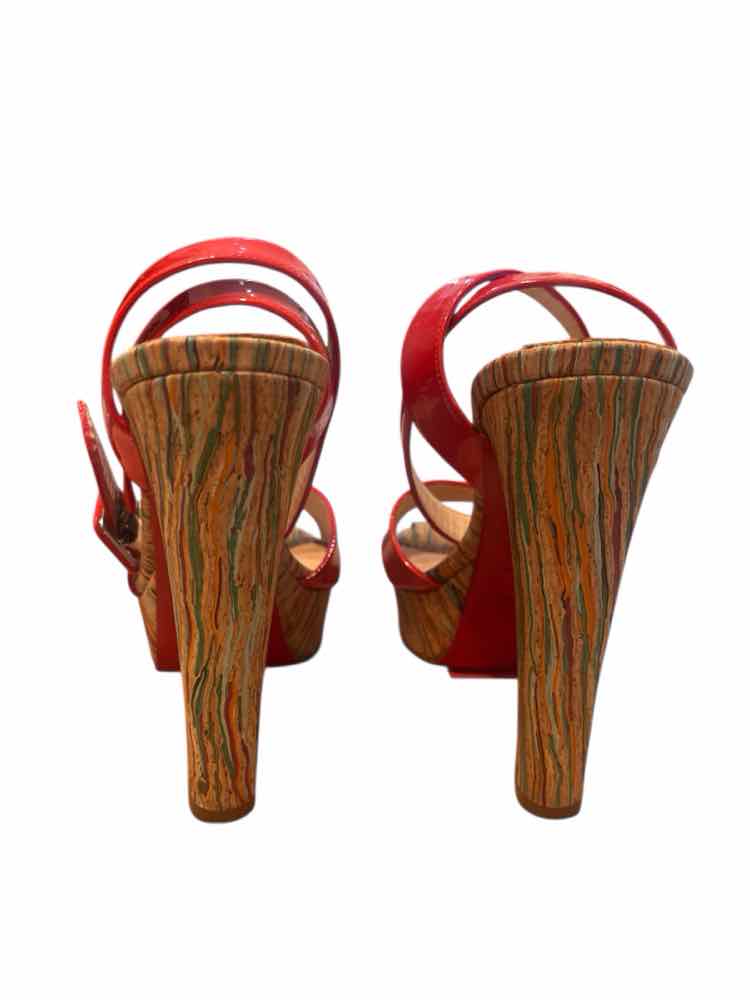 Christian Louboutin Red Orange Size 38.5 Shoes