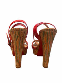 Christian Louboutin Red Orange Size 38.5 Shoes