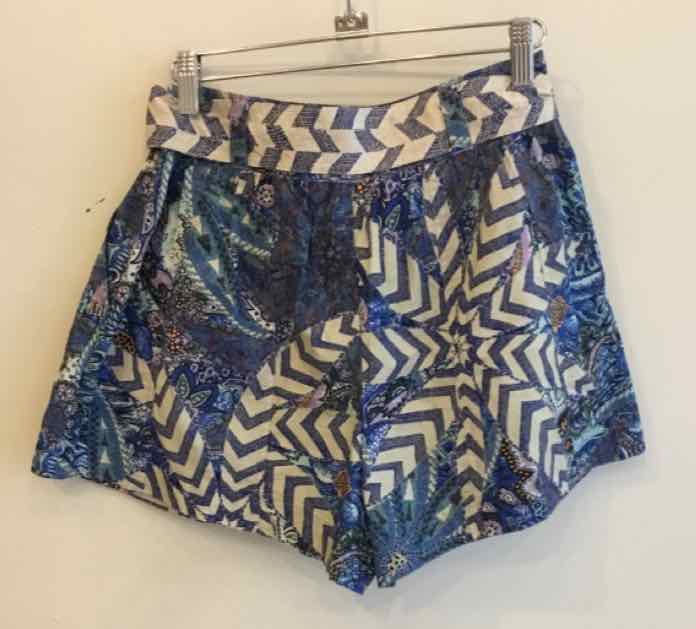 Marie Oliver Blue and Cream Size 2 Shorts