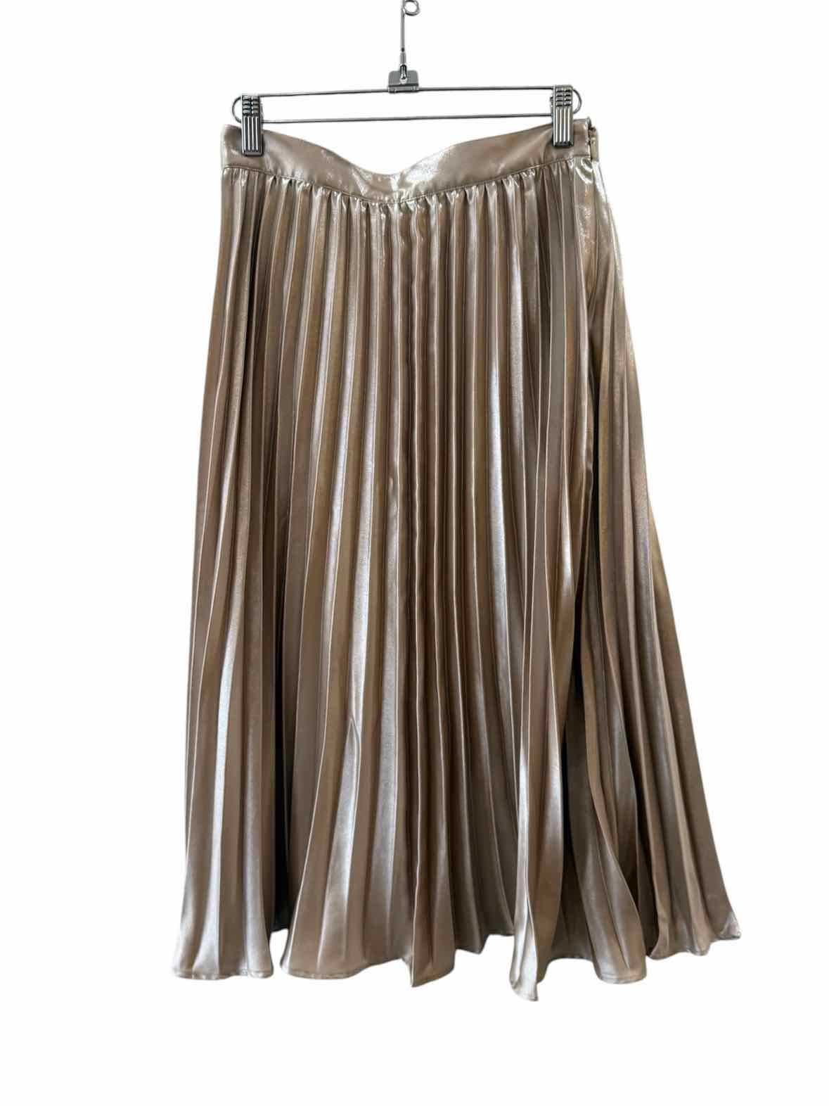 LOFT Petites gold metallic Size 0P Skirt