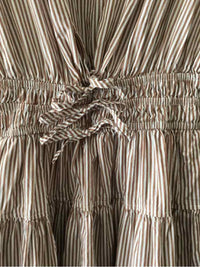 Nicole Miller White and Brown Size S Dress