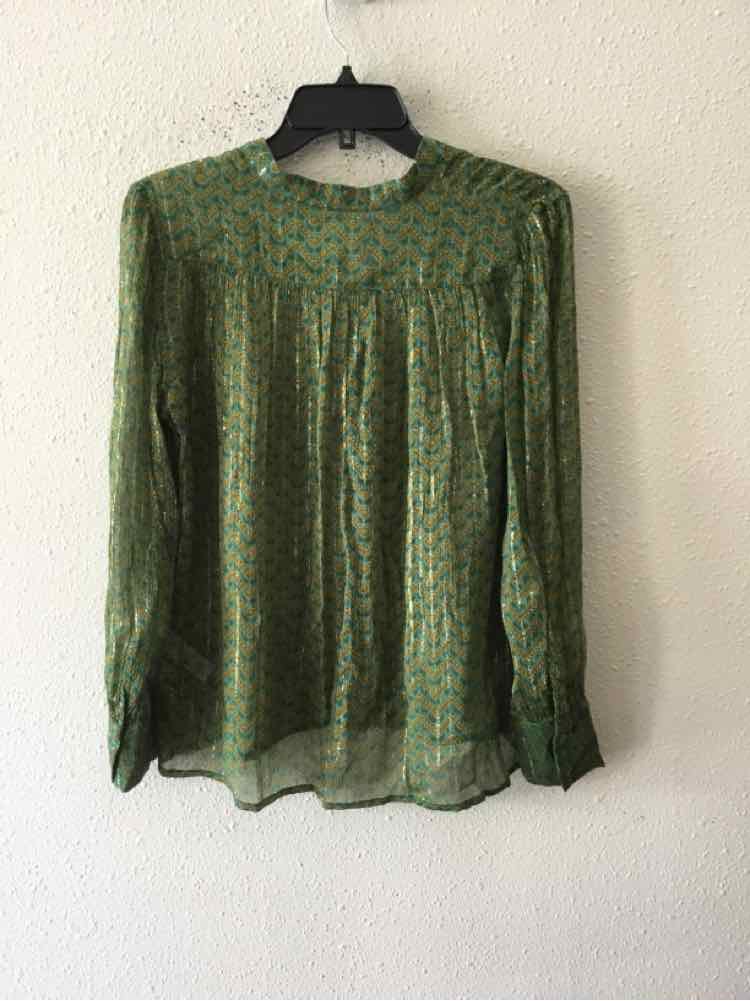 Ba&sh Green and Orange Size 0 Shirt