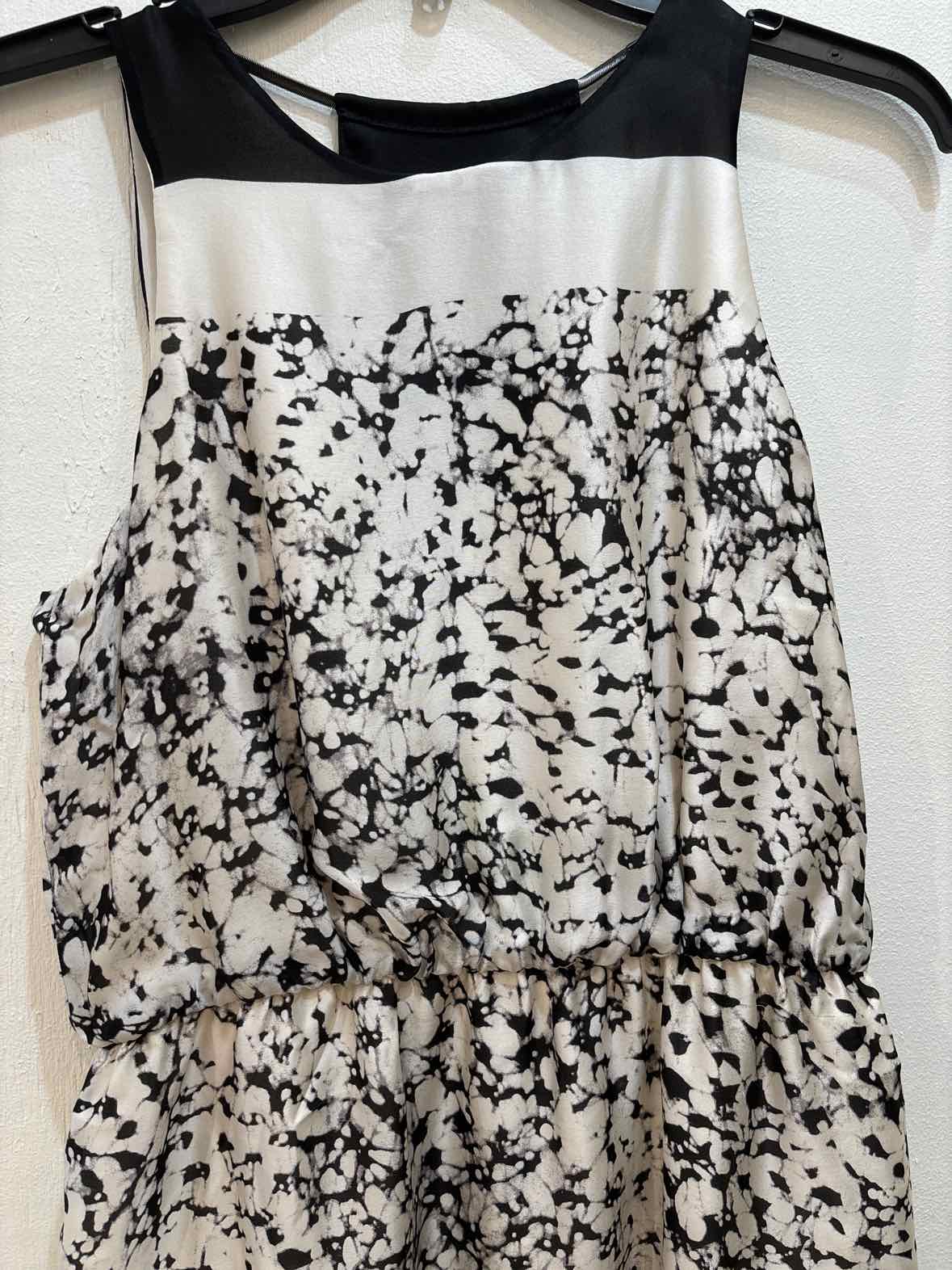 Halston Heritage Cream and Black Size 0 Dress
