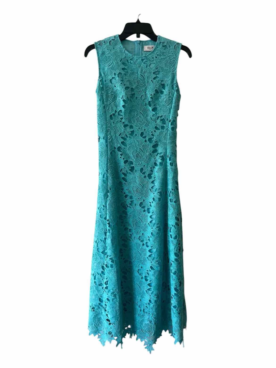 Leo Lin Aqua Size 2 Dress