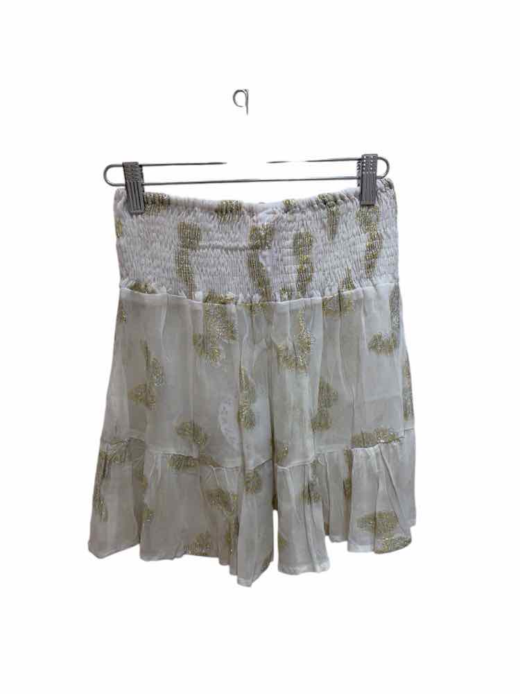 Muche et Muche White and Gold Size One Size Skirt