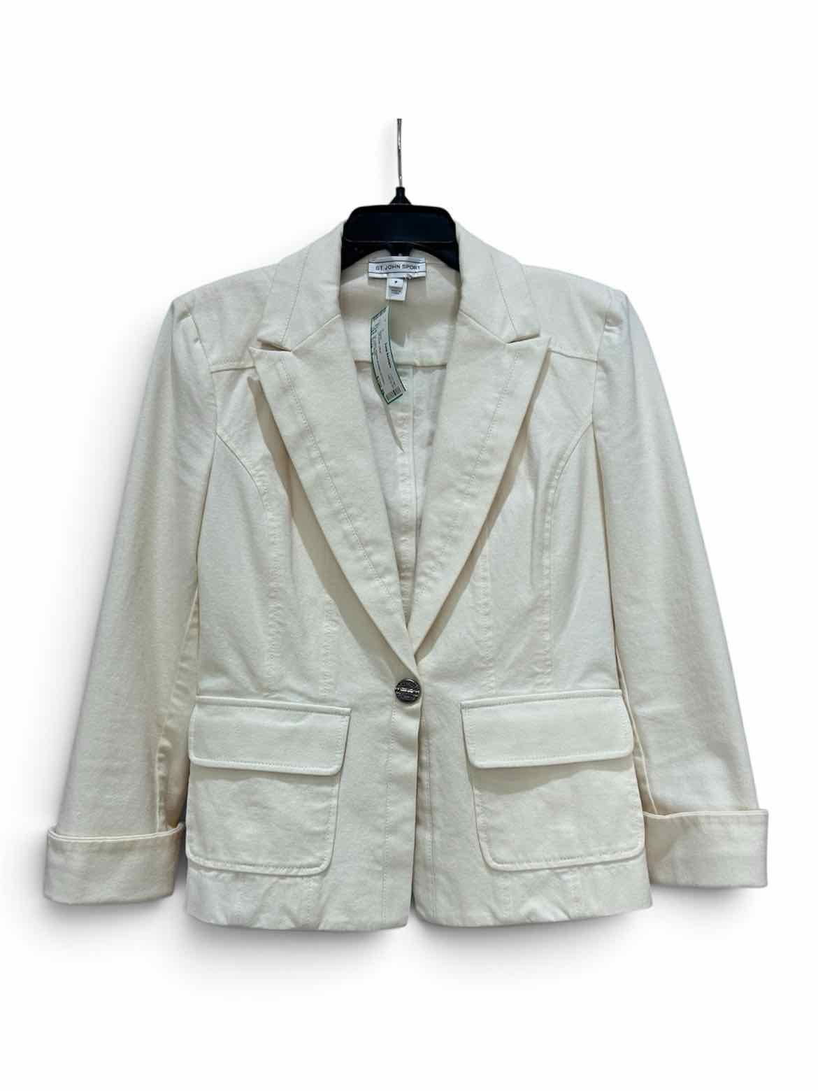 St John Sport Off White Size P Blazer
